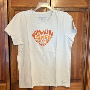 Life Is Good Pumpkin Spice Tee shirt size XL